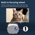 Çocuklar için Mini Taşınabilir Projektör - Ev Sineması Projektörü 1080p Desteklenir(AB Fişi)