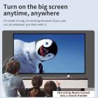 Çocuklar için Mini Taşınabilir Projektör - Ev Sineması Projektörü 1080p Desteklenir(AB Fişi)