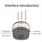 Çocuklar için Mini Taşınabilir Projektör - Ev Sineması Projektörü 1080p Desteklenir(AB Fişi)