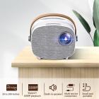 Çocuklar için Mini Taşınabilir Projektör - Ev Sineması Projektörü 1080p Desteklenir(AB Fişi)