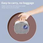 Çocuklar için Mini Taşınabilir Projektör - Ev Sineması Projektörü 1080p Desteklenir(AB Fişi)