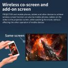 Çocuklar için Mini Taşınabilir Projektör - Ev Sineması Projektörü 1080p Desteklenir(AB Fişi)