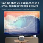 Çocuklar için Mini Taşınabilir Projektör - Ev Sineması Projektörü 1080p Desteklenir(AB Fişi)