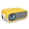YG280 LED 1080p bærbar hjemmekino mini lommeprojektor - gul (EU-plugg)