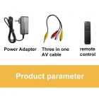 Projetor de bolso YG280 LED 1080p para home theater portátil - amarelo (plugue UE)