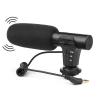 Camera Microfoon voor Sony, Nikon, Canon, Fuji, digitale SLR camera's, camcorders, fotografie interviews (3,5 mm jack)