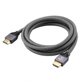 Cable HDMI 8K de 16.5 pies, HDMI 2.1 Cable HDMI trenzado de nailon de alta velocidad de 48 Gbps con eARC HDR10