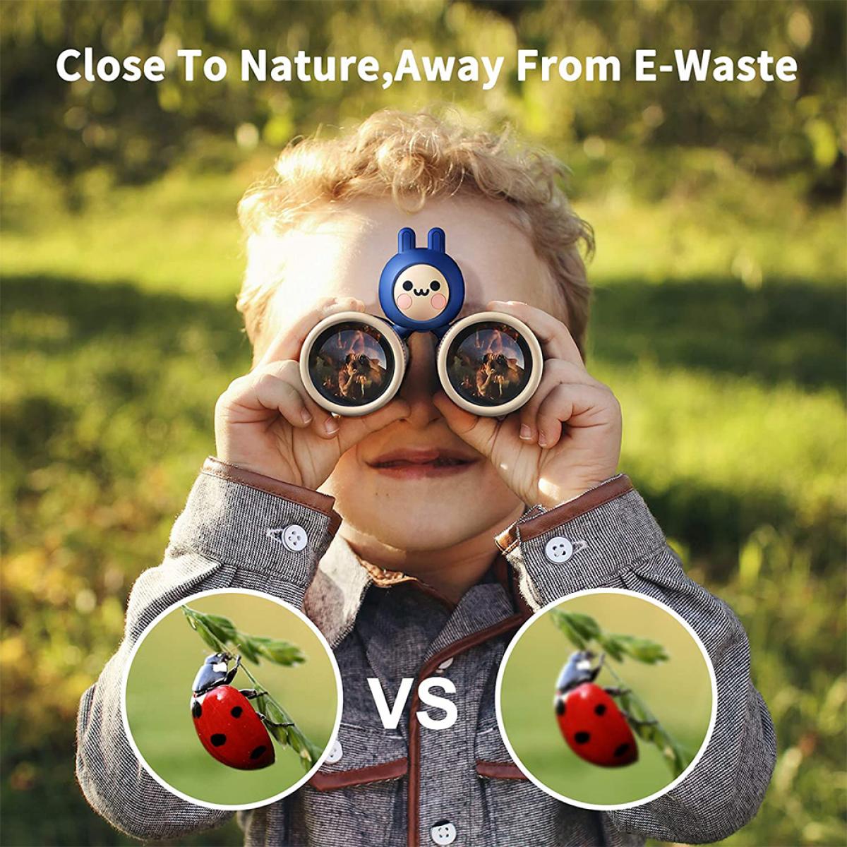 Mini verrekijker, 10x28 hoge resolutie, mini high-definition opvouwbare verrekijker