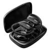 Trådløse øretelefoner Bluetooth-hodetelefoner 48H Playback-øretelefoner TWS Deep Bass in Ear Waterproof med mikrofon LED-skjerm for sport svart