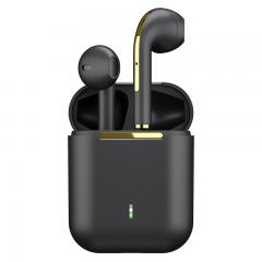 TWS Bluetooth-hörlurar Stereo True Wireless Headset öronsnäckor i örat Handsfree hörlurar öronsnäckor för mobiltelefon svart