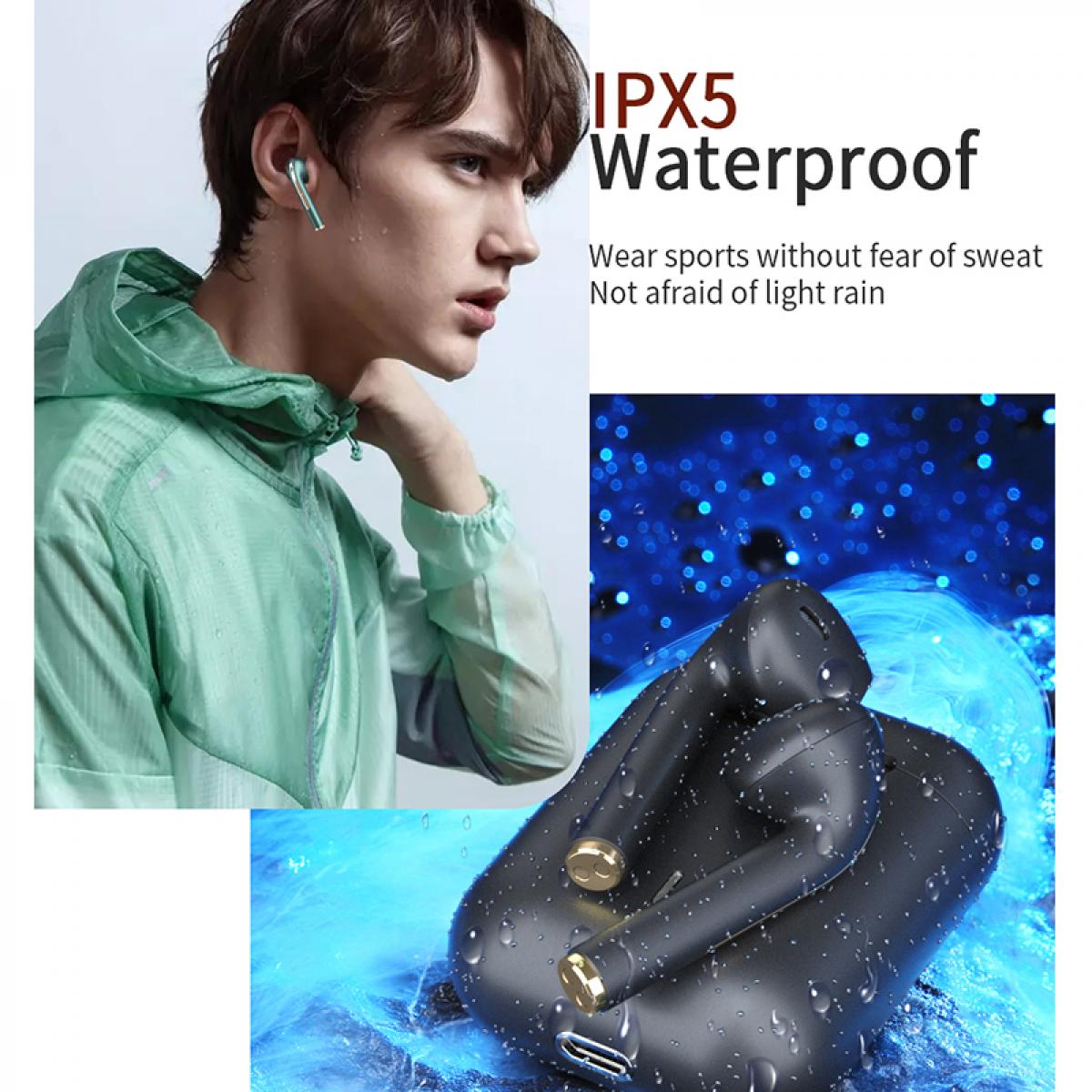 Słuchawki Bluetooth TWS Stereo True Wireless Słuchawki douszne Słuchawki douszne Zestaw głośnomówiący Słuchawki douszne do telefonu komórkowego Czarne