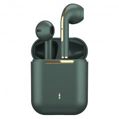 TWS Bluetooth-hörlurar Stereo True Wireless Headset öronsnäckor i örat Handsfree hörlurar öronsnäckor för mobiltelefon grön
