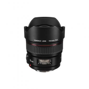 Yongnuo YN 14 mm f/2.8 Super-Weitwinkel-Objektiv mit festem Fokus Autofokus für Canon EF-Mount EOS-Kameras