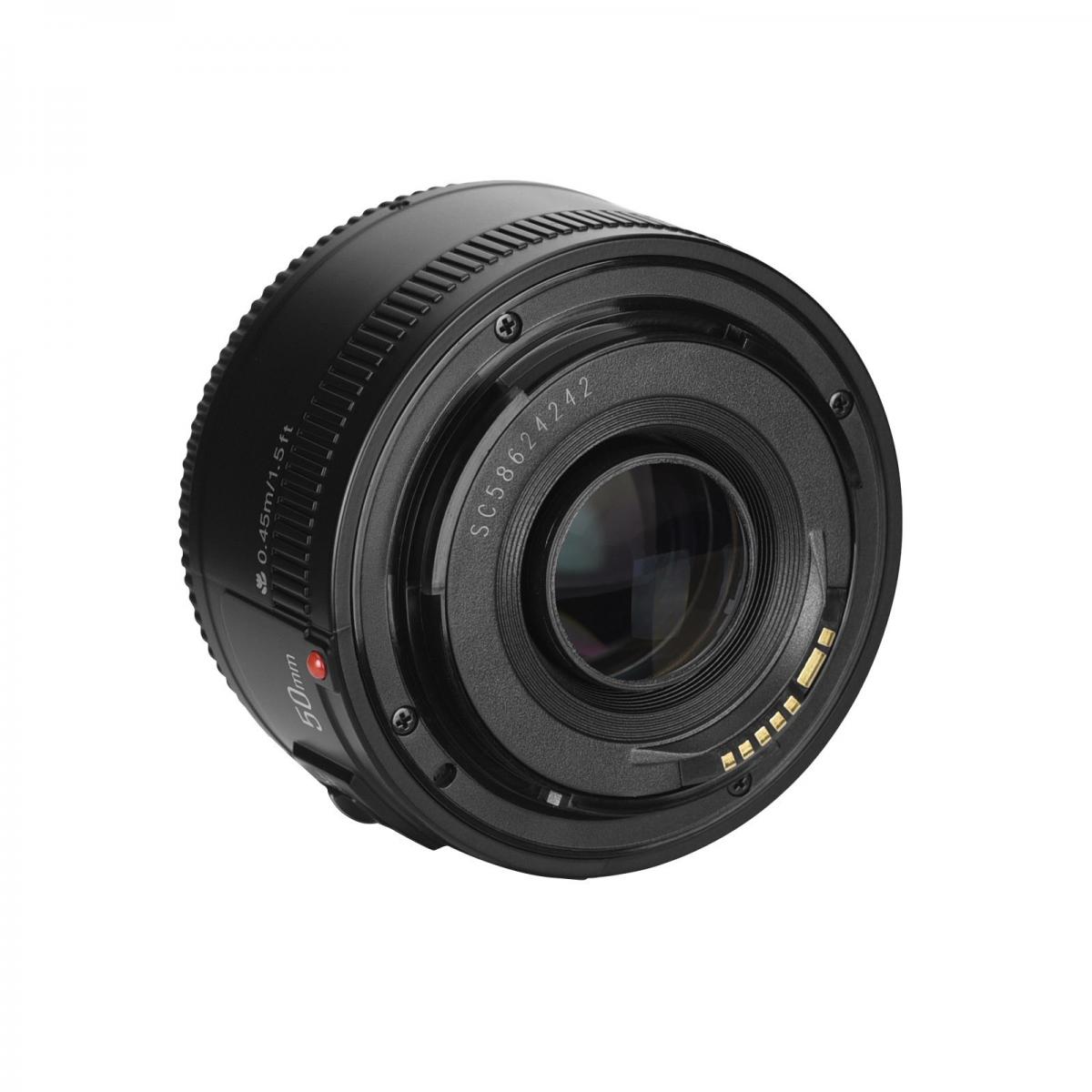 Yongnuo YN 50 mm f/1.8 standard objektiv med fast fokus autofokus for Canon EF-monterte EOS-kameraer