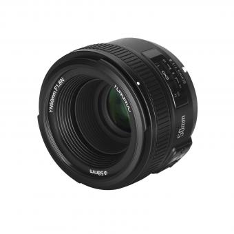 Yongnuo YN 50 mm f / 1.8N Lente de enfoque fijo estándar Autofocus para cámaras SLR digitales Nikon F-mount