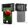 Lente Macro do telefone, específico 100X para Android / iPhone Micro câmera com luz LED CPL bolso portátil, compatível com acessórios de smartphone Macro Focus Glass para presente.