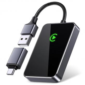 Kabelloser CarPlay-Adapter für iPhone 5,8 GHz, stabile Verbindung, automatische Wiederverbindung, unterstützt mehrere Benutzer Kentfaith