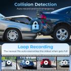 4 Canale Dash Cam, Vista a 360°, 2K Anteriore 1080P Posteriore Interno Sinistro Destro Telecamera Auto, Visione Notturna IR, WDR, WiFi 5G, Modalità Parcheggio 24H, G-Sensor, Cavo OBD Incluso, Kentfaith