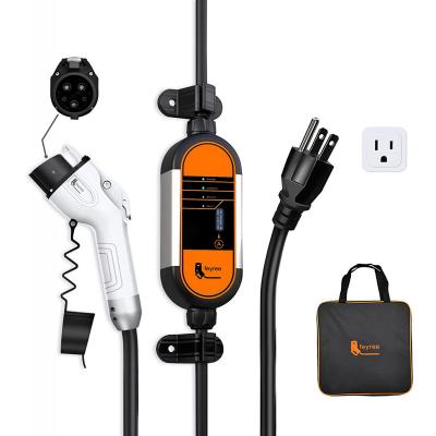 NEMA 5-15 Klasse 1 Elektrische Voertuiglader (Supoort Klasse 2), 110V-240V 16 Amp, met 16 voet verlengkabel, compatibel met J1772 Elektrische Voertuigen, Klasse 1-2 Elektrische Voertuiglader, Elektrische Voertuiglader