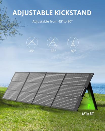 200W tragbares Solarpanel für Kraftwerk, 24V faltbares Solarladegerät mit  verstellbaren Ständern, MC4-Anschluss, Wasser für Outdoor Camping RV Off  Grid System - KENTFAITH