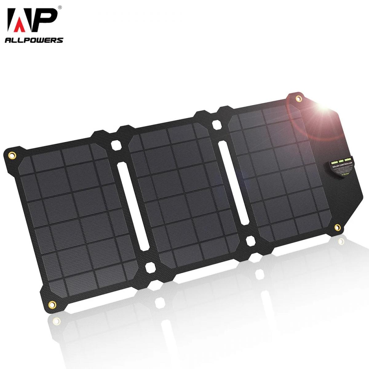 Acquista Dagu 10W 5V Caricatore per pannello solare in silicio  monocristallino Porta USB per cellulare da campeggio