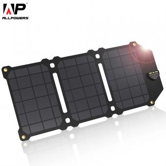 Panneau solaire portable monocristallin ETFE pliable IP67 étanche 20 watts avec USB qc3.0 pour téléphone portable, ordinateur portable, sac à dos, camping, randonnée, etc.