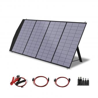 Alpowers sp033 200w panel solar portátil 18v panel solar plegable kit, con cargador solar ip66 impermeable de salida MC - 4, adecuado para la computadora portátil RV campamento de tranvía solar fuera de la red