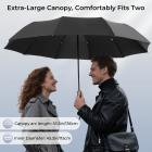 Windproof Umbrella, 53.5in Arc Canopy for 2, with 10 Fiberglass Ribs, Auto Open & Close, One-shake Dry, Kentfaith