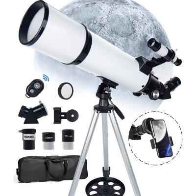 Telescopio portatile per Stargazing 80mm Apertura 600mm Lunghezza focale per Eclipse
