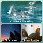 Spotting Scope para Observação de Aves Telescópio com Vídeo 4K Foto 30MP Tela 3in para Lua Estrela Kentfaith