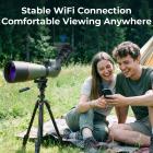Telescope Electronic Eyepiece with 4.3in Screen, WiFi Live Stream, Capture 1080P Photos & Videos, Rechargeable, Kentfaith