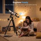 Telescope Electronic Eyepiece with 2K 30FPS Videos, WiFi Live Feed, 2-inch Screen, 2000mAh Battery, Kentfaith