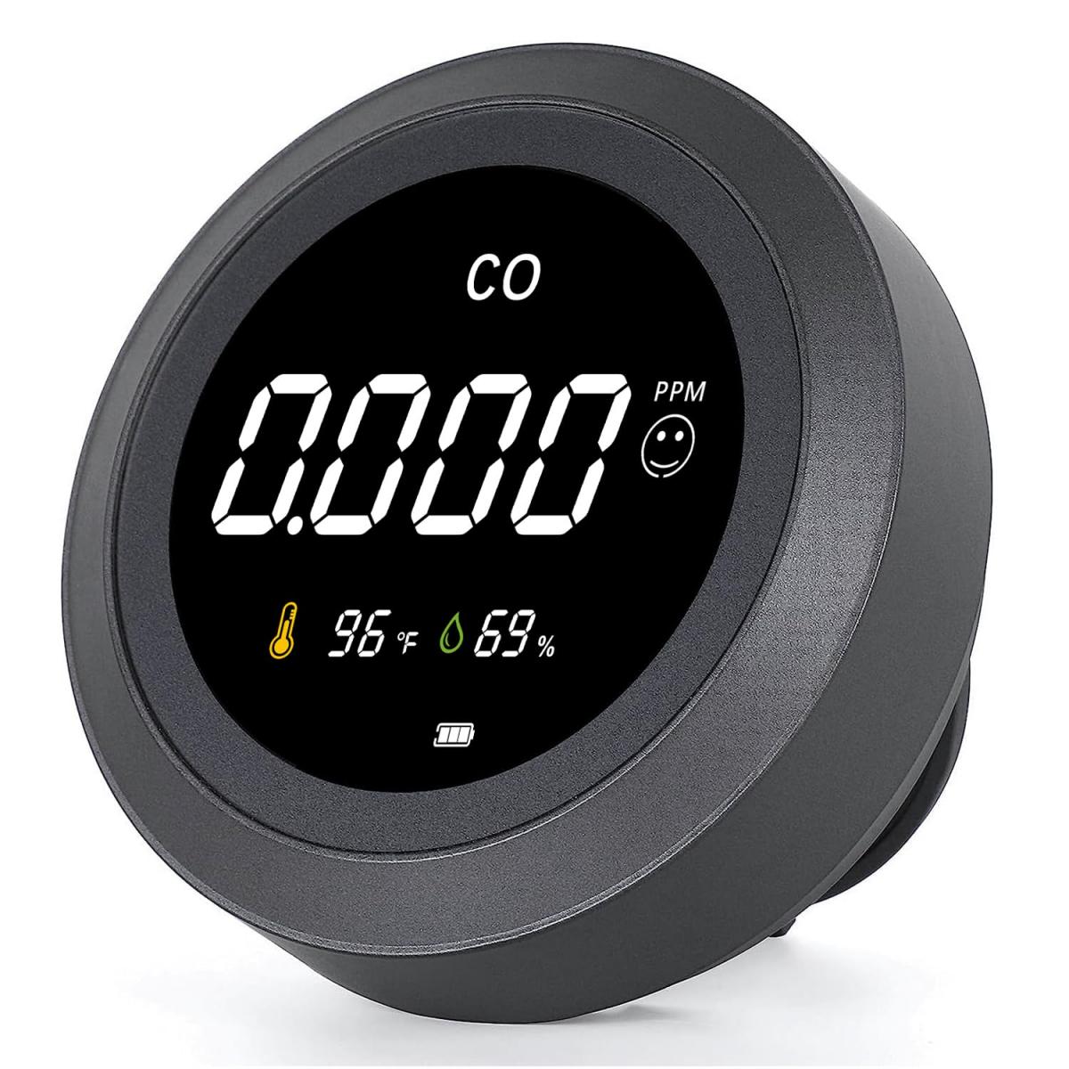 CPVAN Detector Monoxido de Carbono con Pantalla Digital LCD, Detector CO  con Batería Reemplazable, 7 Años de Vida Útil del Sensor, EN 50291, Alarma  de Batería Baja, Juego de 2 : 