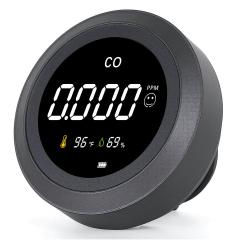 Koolmonoxide Detectoren Draagbare Temperatuur Detector/Vochtigheidssensor/Luchtkwaliteitsmeter Rook CO Gas Monitor [3 in 1] Alarm voor Thuis Slaapkamer Kantoor in-auto Camping Indoor Outdoor