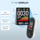 4-em-1 Detector de Monóxido de Carbono e Gás Plug-In, com Monitor de Temperatura e Umidade, Kentfaith