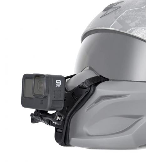 Jugulaire pour casque de moto compatible avec la caméra d'action GoPro AKASO pour accessoires de prise de vue VLOG/POV