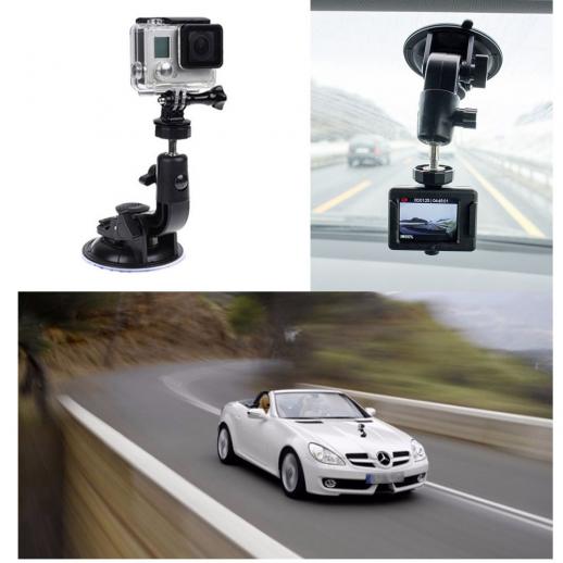 Accessoires pour caméra d'action Support voiture pour ventouse + adaptateur  de Traction pour GoPro hero 7/6/5/4 SJCAM / YI 