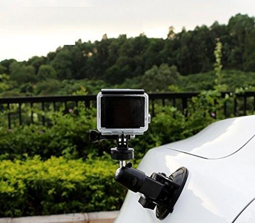 Mini Caméra Caméra Backtop Bureau Téléphone Mobile Backage Support de  voiture Support de voiture 1/4 Connecteur à vis pour GoPro