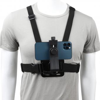 Sale Video Live Mobile Phone Chest Mount Harness Strap Holder Cell Phone  Clip