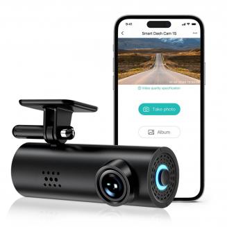  Grabadora de conducción de coche Dash Cam 4K lente dual frontal  trasera cámara de grabación dual visión nocturna aparcamiento Monitores  WiFi GPS pista reproducción grabadora de conducción negro : Electrónica