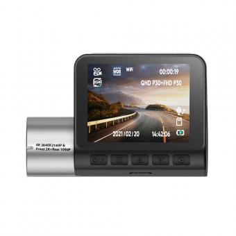 Grabadora de coche 4K Full HD Sony IMX335, grabadora de coche inteligente WiFi GPS integrada para coche, ADAS, IPS LCD de 2 pulgadas, 140° FOV, amplia dinámica, compatible con visión nocturna