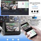 Gravador de carro V55 4K Tela IPS de 3,0" Ângulo de gravação de 170° com Sensor G, GPS, WiFi, Gravação em loop, Monitoramento de estacionamento, Visão noturna (4K @3840*2160P)