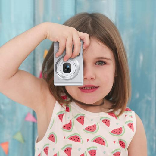 Cámara para niños con lente abatible para selfie y video, cámara digital HD  con tarjeta SD de 32 GB, ideal para niñas de 3 a 8 años en cumpleaños