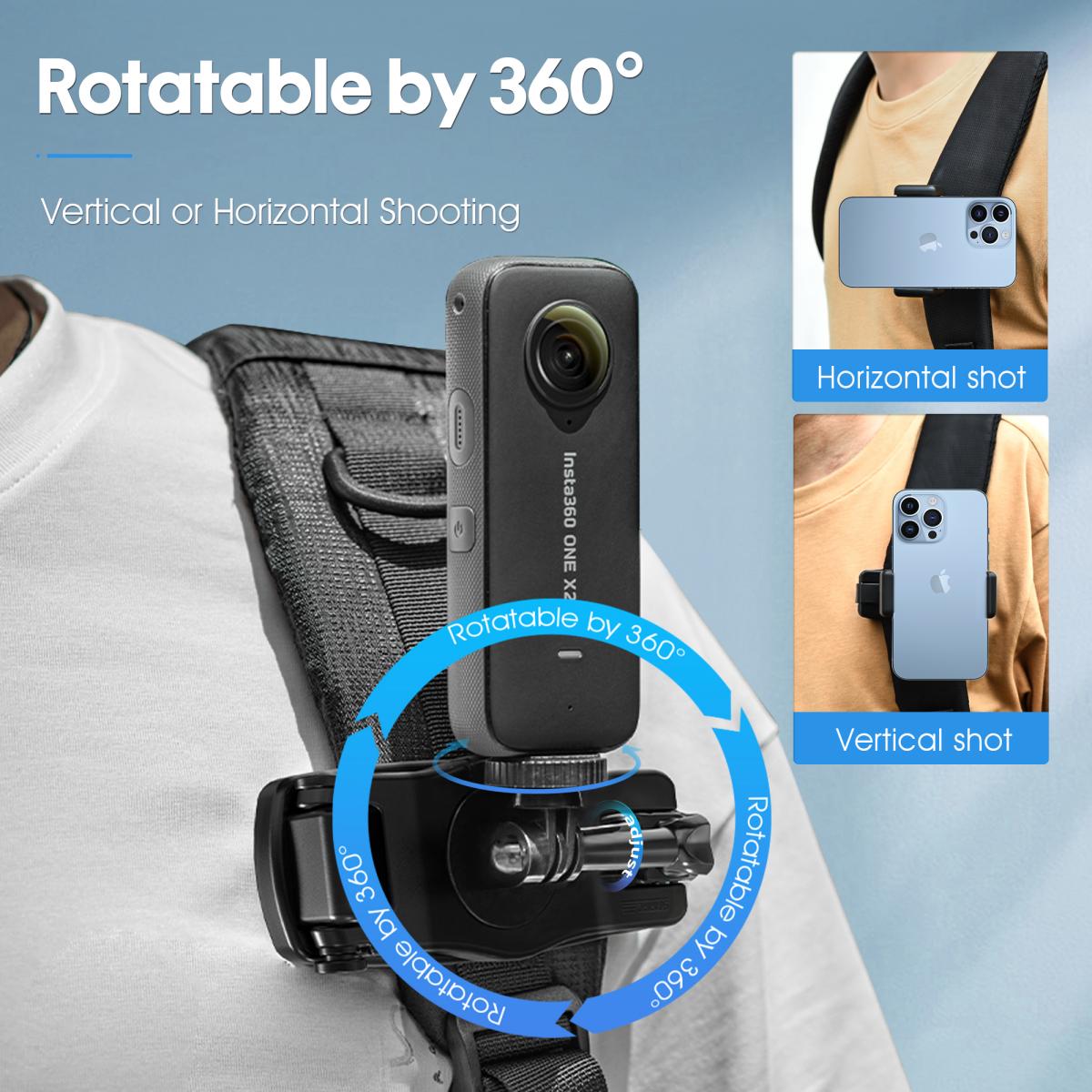 Courroie de l'appareil photo Support de fixation au cou suspendu Support de  prise de vue en perspective à la première personne Osmo Pocket Vlog POV