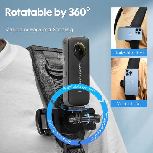 Support de fixation pour anneau de cou - Accessoire pour GoPro Hero 10 9 8  7 Black DJI Osmo Action 2 - Caméra de sport - Attraction - Cdiscount  Appareil Photo