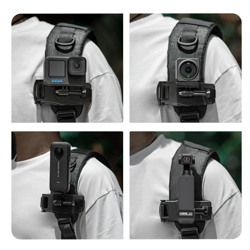 Adjusting the length of the camera strap