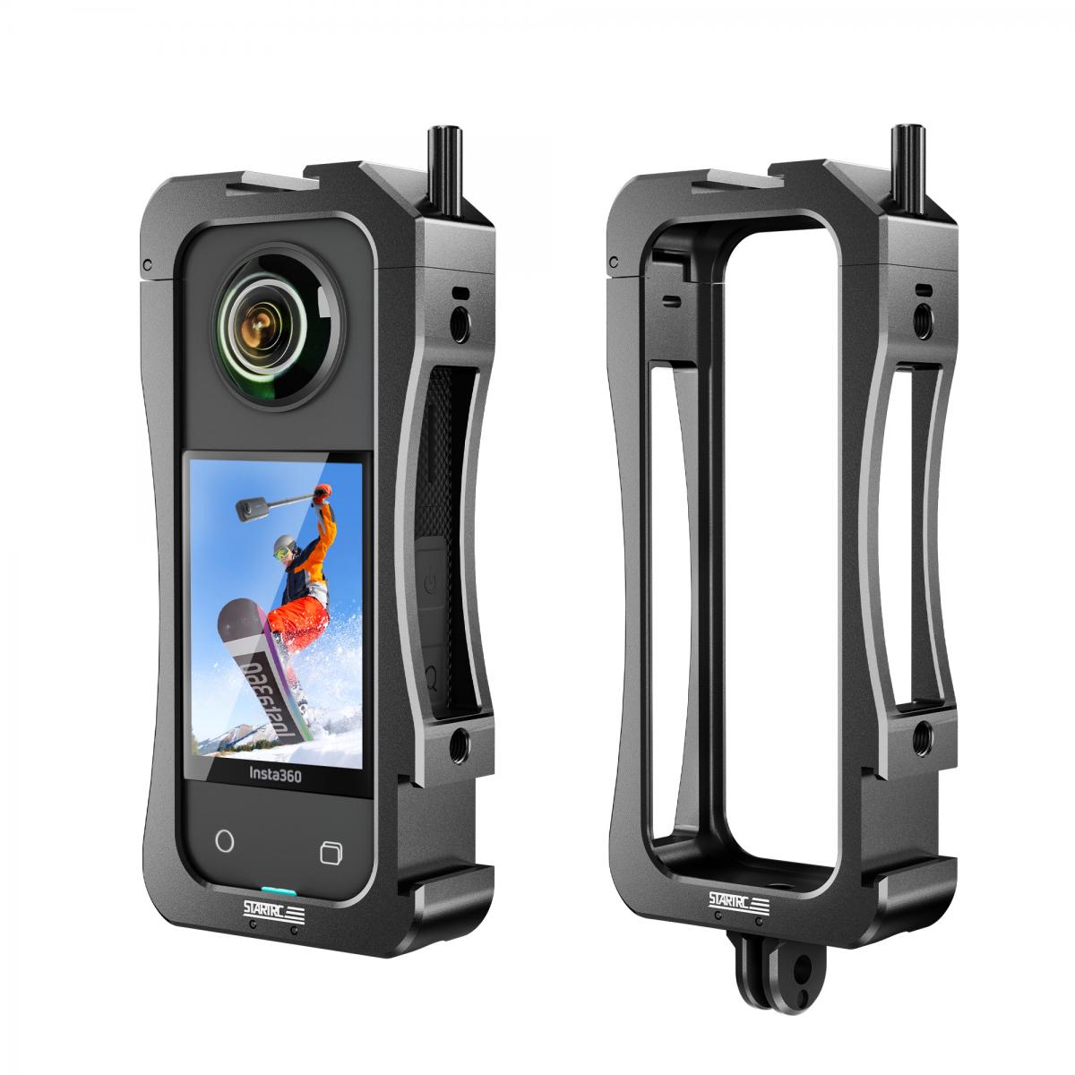 Boîtier de caméra étanche avec film de protection de lentille pour Insta360  X3 Photo Shooting Vlogging Accessoire