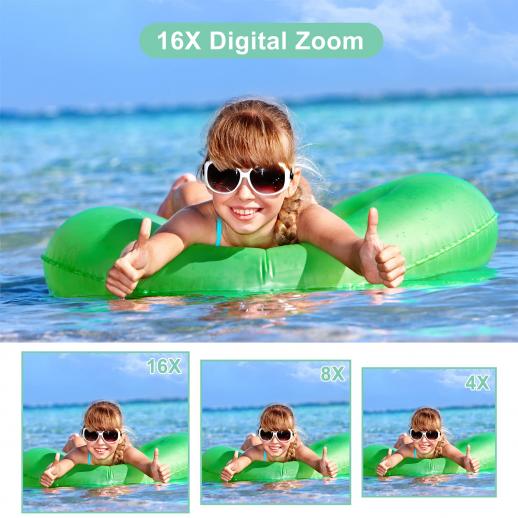 Appareil photo enfant GENERIQUE Appareil photo enfant, 36MP FHD 1080P,  prend en charge le zoom numérique 16x - Vert