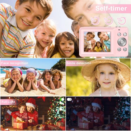 Appareil photo & Caméra Full HD pour Enfants avec filtres DV-25 Somikon, Modèles compacts