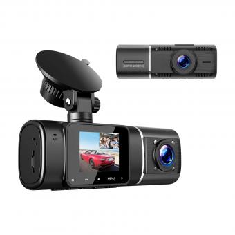 Dual Dash Cam Front und Innen 1080P Dash Kamera für Autos IR Nachtsicht Auto Kamera für Taxi Unfall Lock Parkmonitor